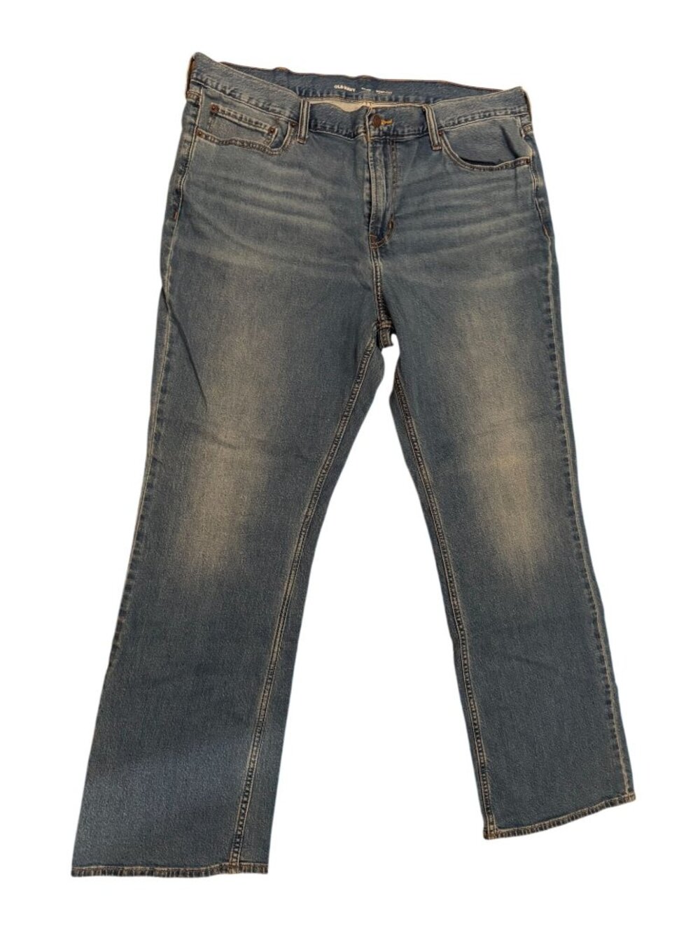 Old Navy Men's Bootcut Jeans 40x32 Built-In Flex Medium Wash Denim